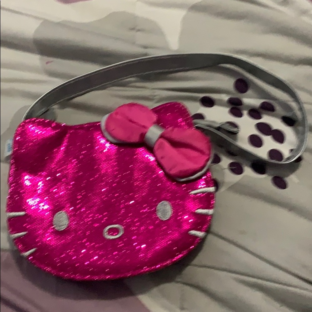 Hello kitty pink sparky purse